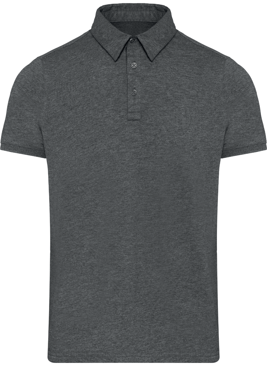 Polo Jersey Homme Personnalisable Grey Heather
