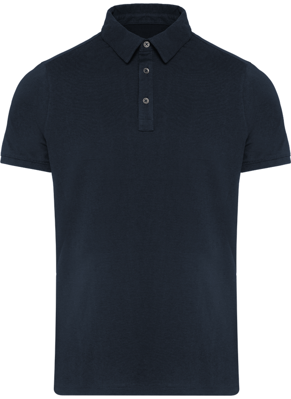 Customizable Men's Jersey Polo Navy