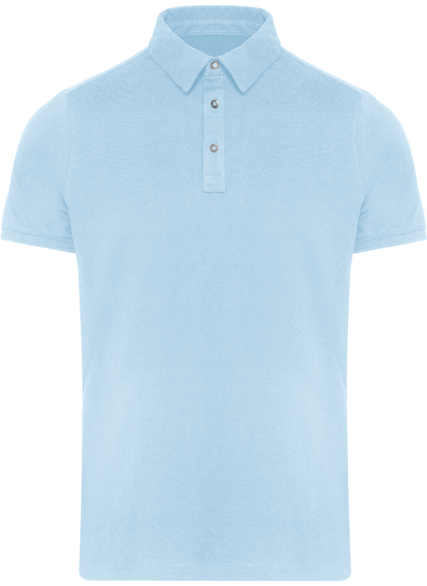 Polo Jersey Homme Personnalisable Sky Blue