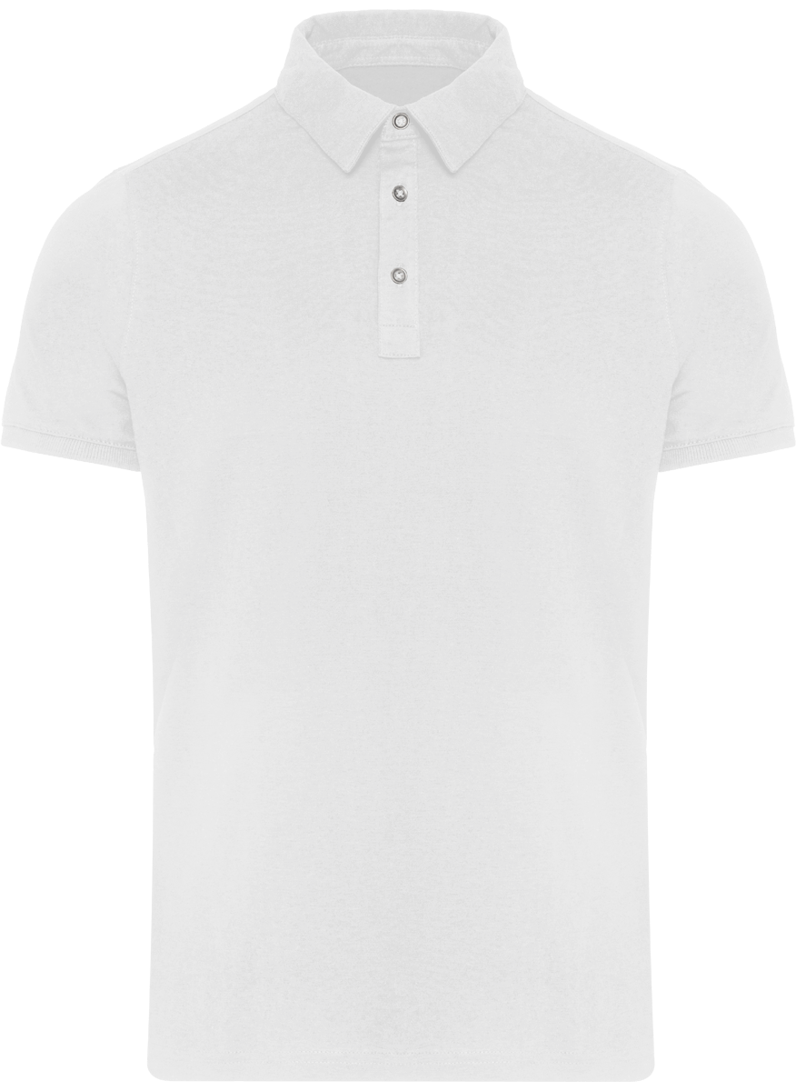 Polo Jersey Homme Personnalisable White