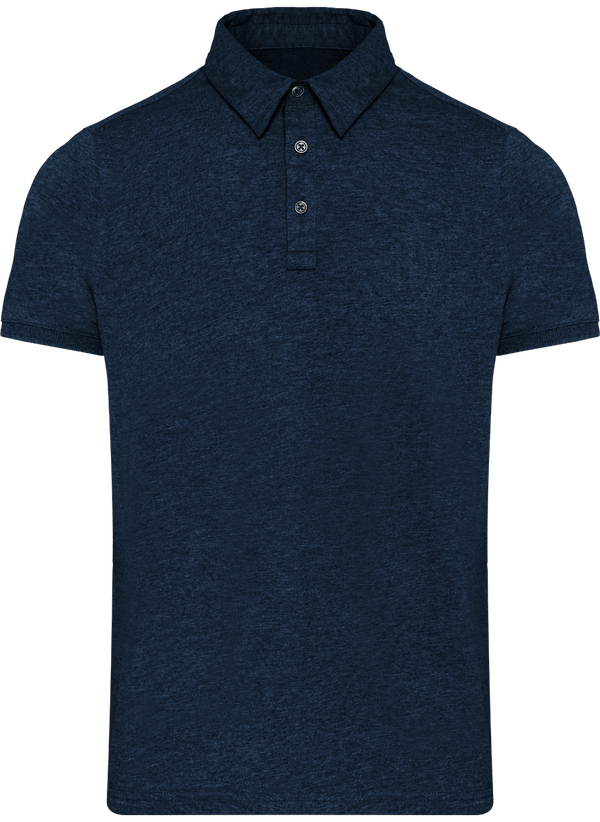 Polo Jersey Homme Personnalisable French Navy Heather