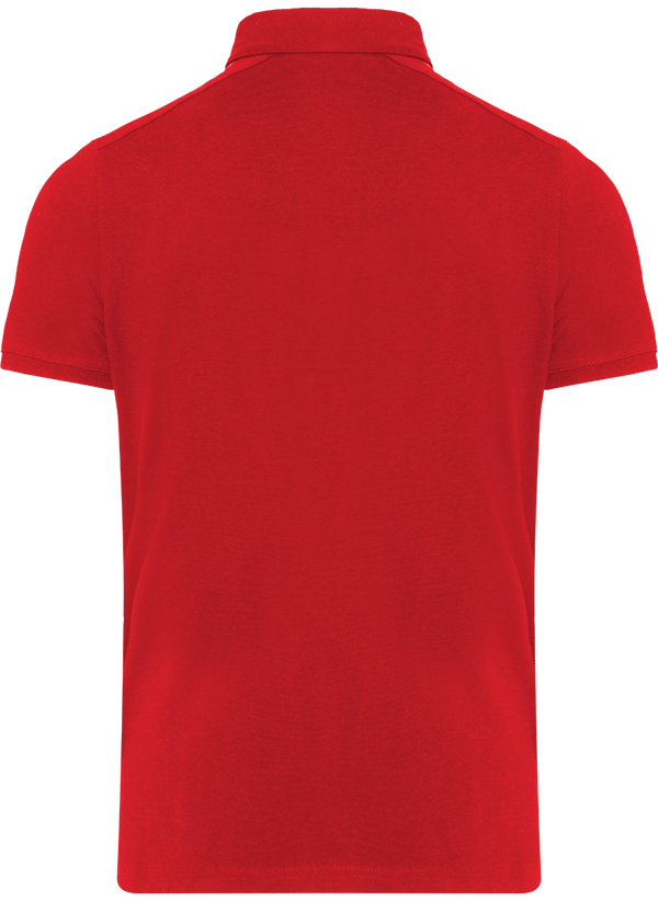 Polo jersey homme dos Red