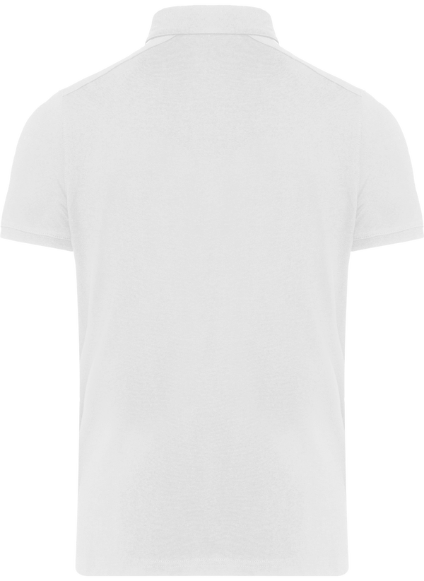 Polo jersey homme dos White