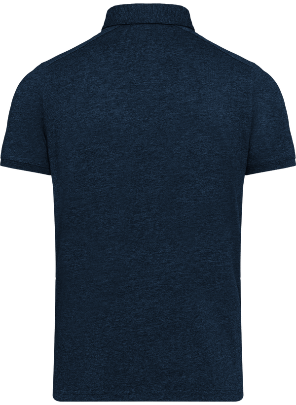 Polo jersey homme dos French Navy Heather