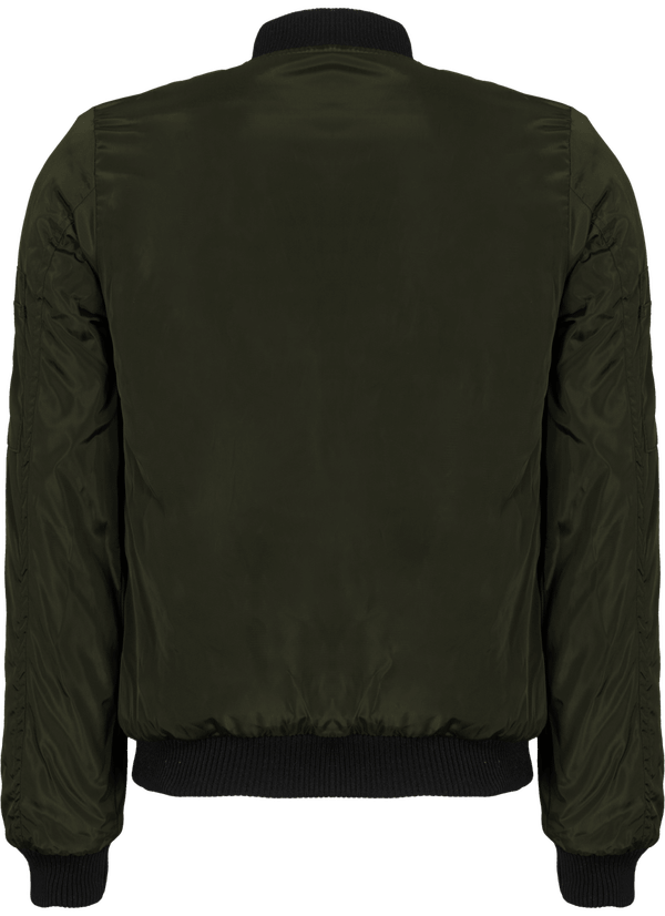 Blouson bomber femme dos Deep khaki