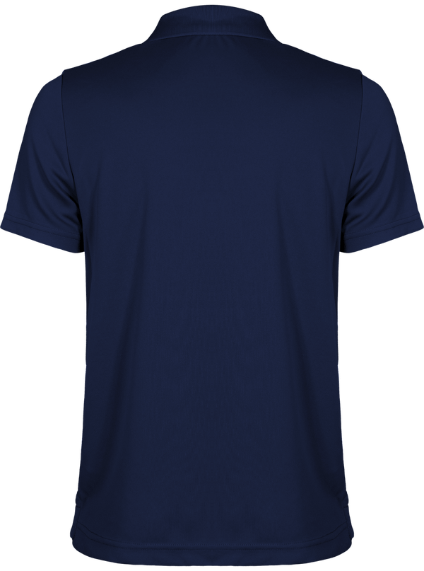 Polo sport manches courtes adulte dos Sporty Navy / White