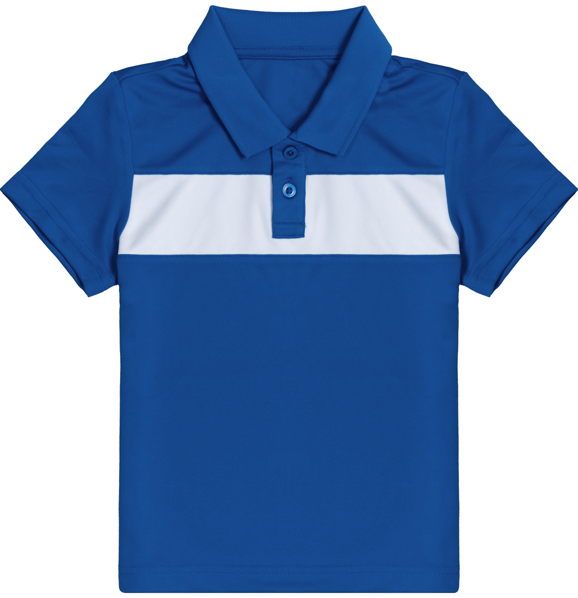 Polo Enfant De Sport | Broderie Et Impression Sporty Royal Blue / White