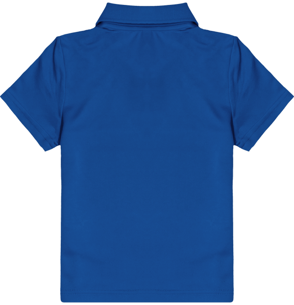 Polo sport manches courte enfant dos Sporty Royal Blue / White