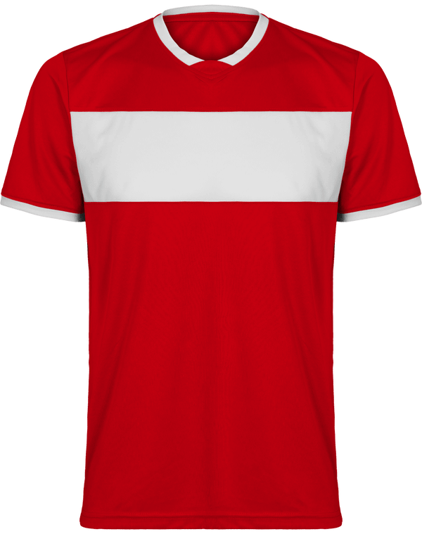 Maillot De Sport Bande | Flex Et Broderie Sporty Red / White
