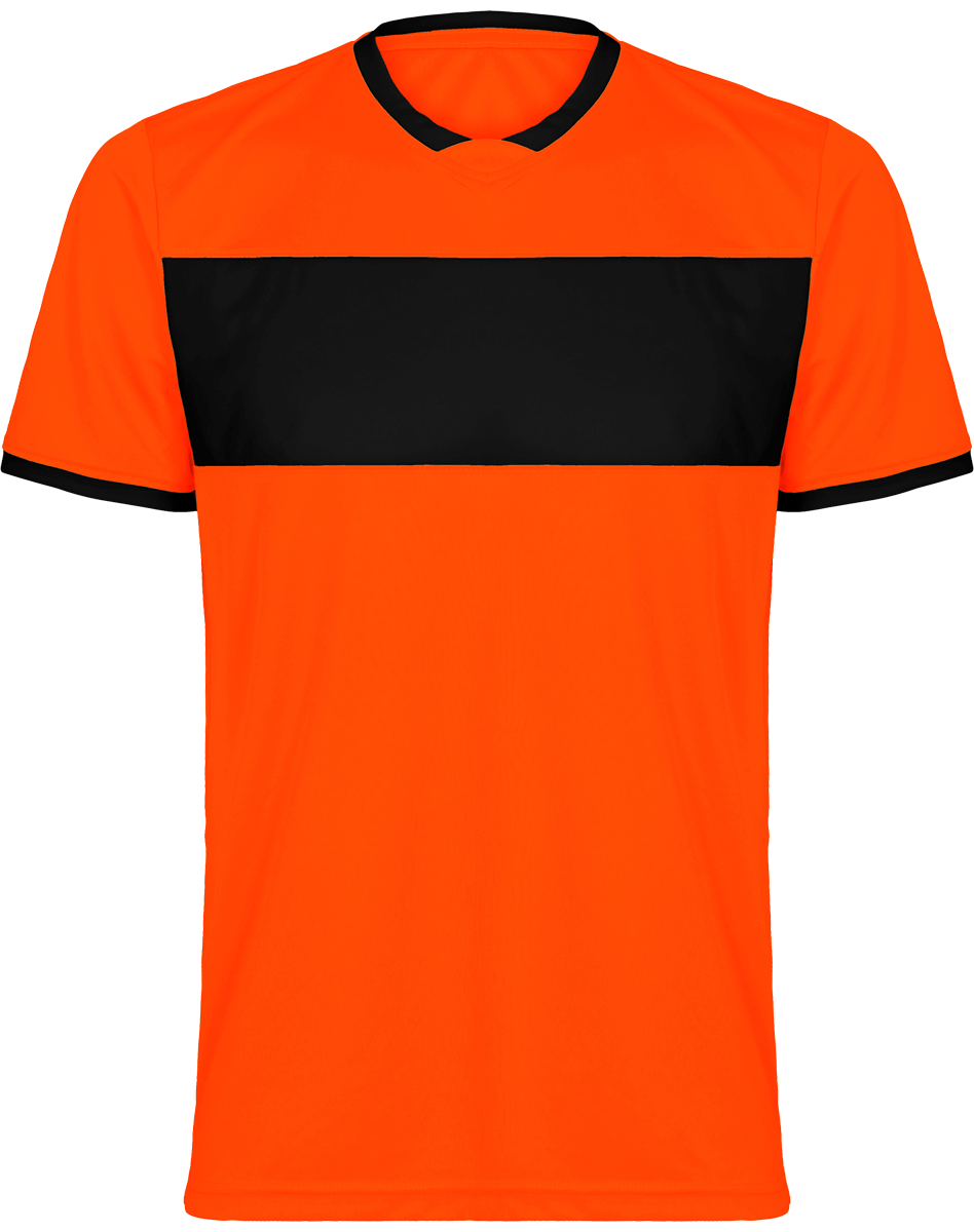 Maillot De Sport Bande | Flex Et Broderie Orange / Black
