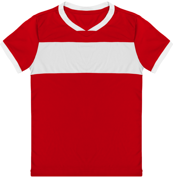 Maillot De Sport Enfant | Broderie Et Impression Sporty Red / White