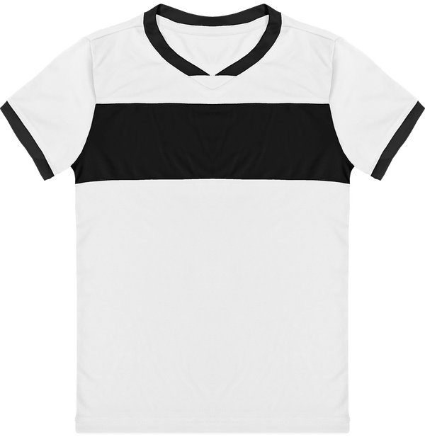 Maillot De Sport Enfant | Broderie Et Impression White / Black