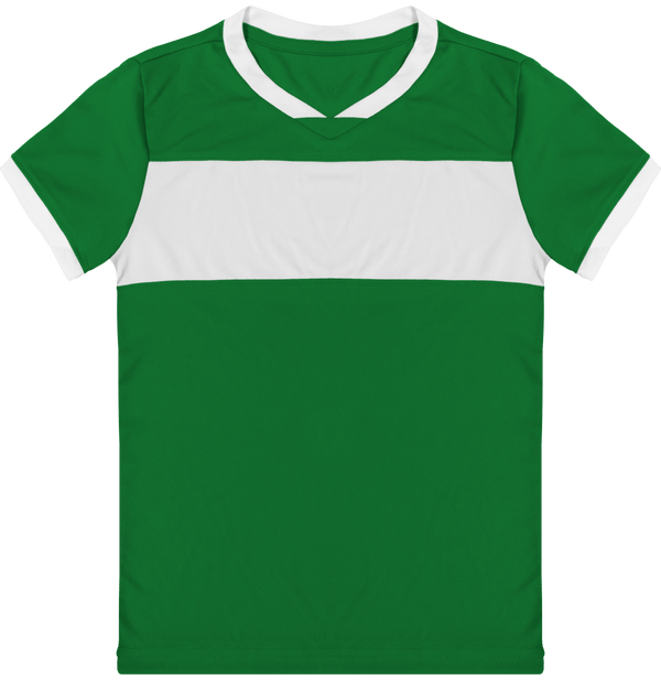 Maillot De Sport Enfant | Broderie Et Impression Green / White