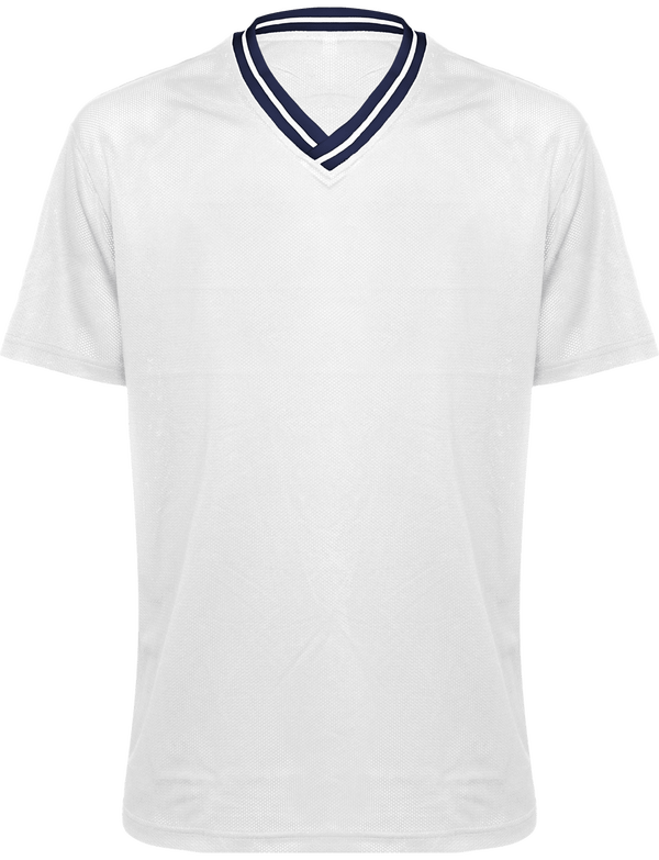 T-Shirt Unisexe University | Flex Et Borderie White / Navy