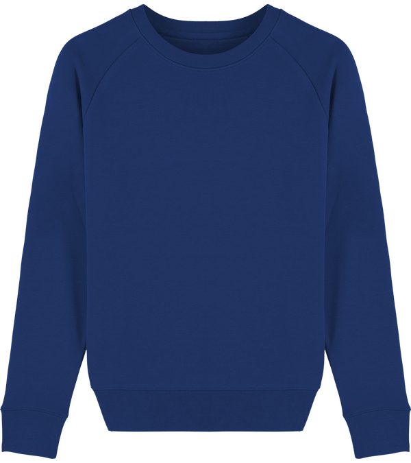 Women crew neck sweatshirt 350g m stella tripster face Majorelle Blue