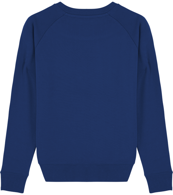 Women crew neck sweatshirt 350g m stella tripster dos Majorelle Blue