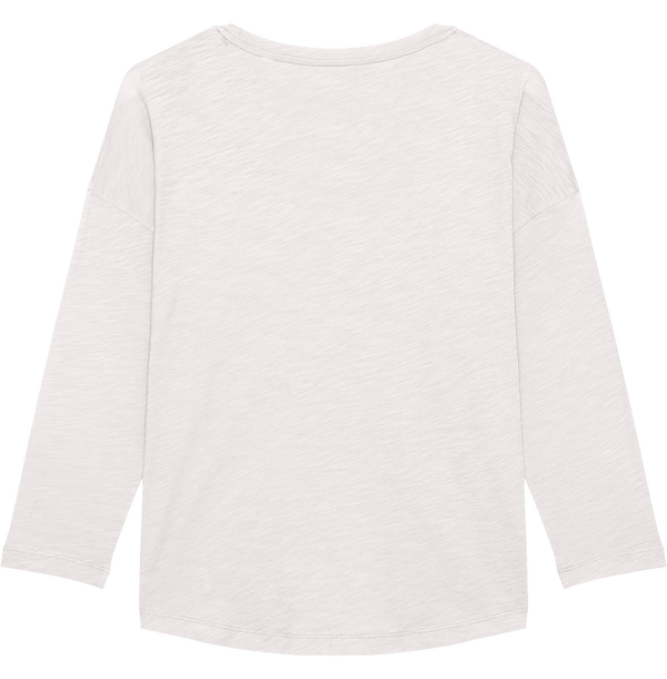 Tee shirt manches 3quart stella waver slub dos White