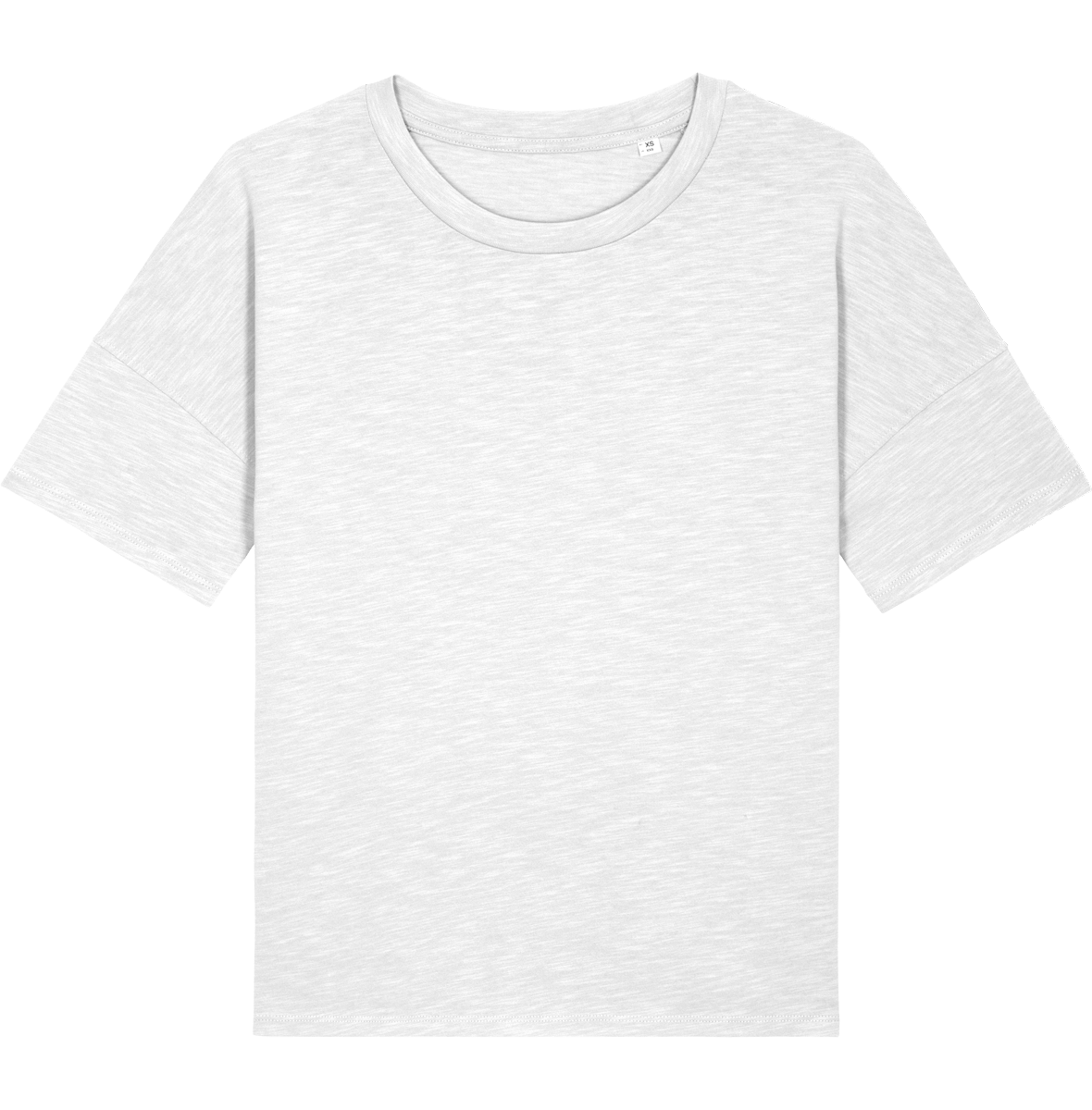 T-Shirt Femme Lourd En Coton | Coupe Boxy | Brodé Et Imprimé En France  