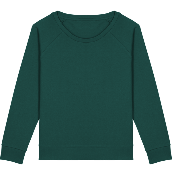Sweat shirt loose femme stella dazzler face Glazed Green
