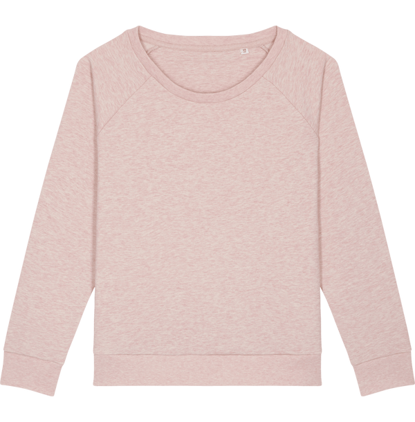 Sweat shirt loose femme stella dazzler face Cream Heather Pink