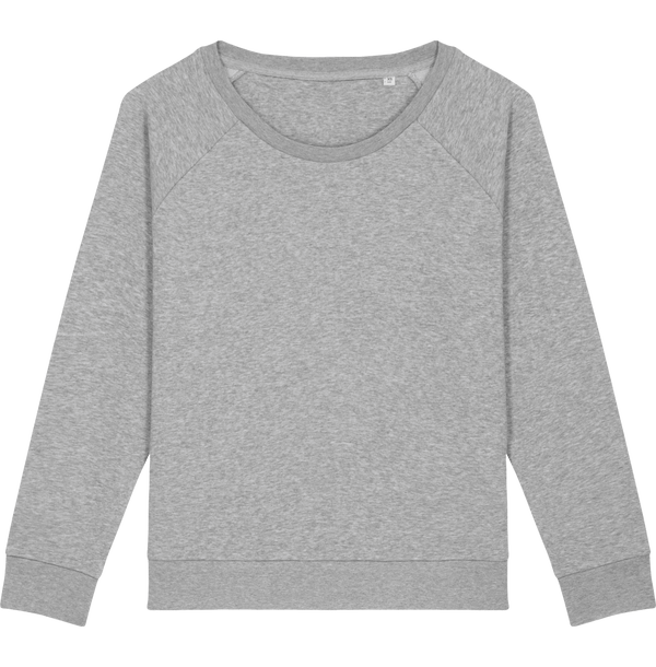 Sweat shirt loose femme stella dazzler face Heather Grey