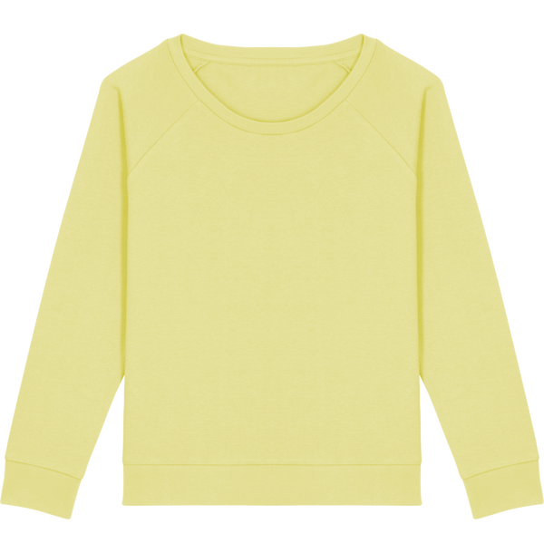 Sweat shirt loose femme stella dazzler face Yellow Mist