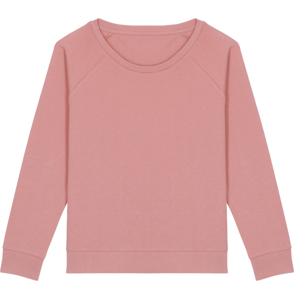 Sweat shirt loose femme stella dazzler face Canyon Pink