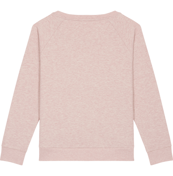 Sweat shirt loose femme stella dazzler dos Cream Heather Pink