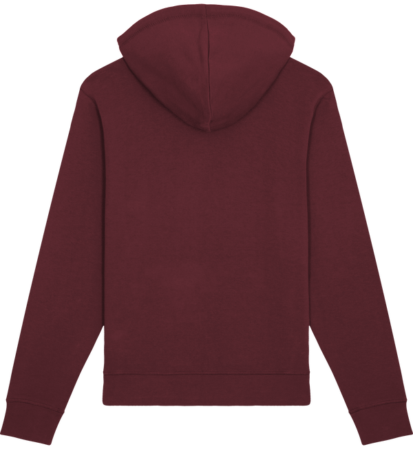 Sweat shirt capuche essentiel unisexe drummer dos Burgundy