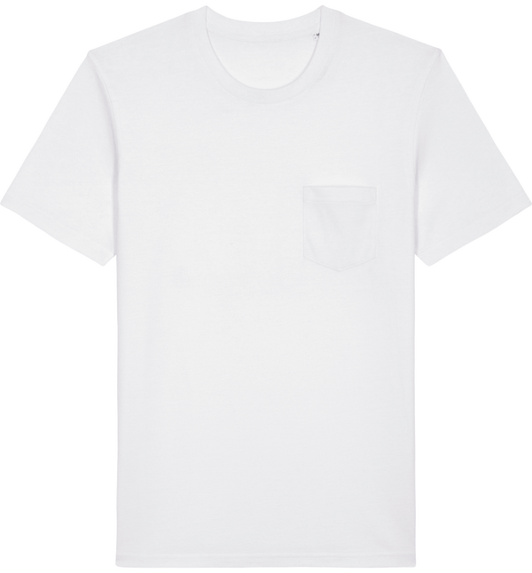 Tee shirt avec poche creator pocket face White
