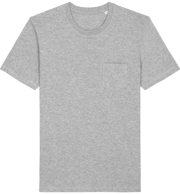 Tee shirt avec poche creator pocket face Heather Grey