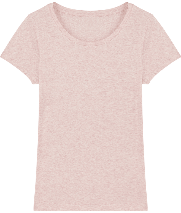 Tee shirt essentiel femme jazzer face Cream Heather Pink