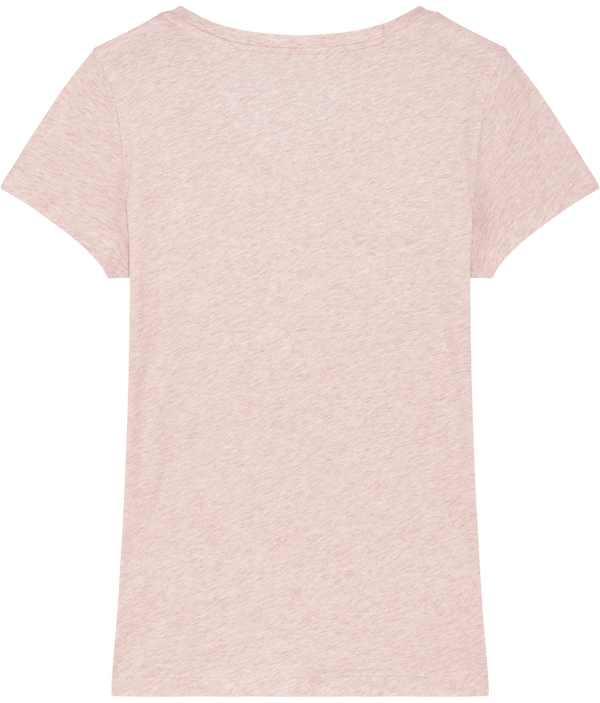 Tee shirt essentiel femme jazzer dos Cream Heather Pink