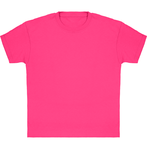 Camiseta Clásica De Niño Personalizada En Algodón 100% Fuchsia