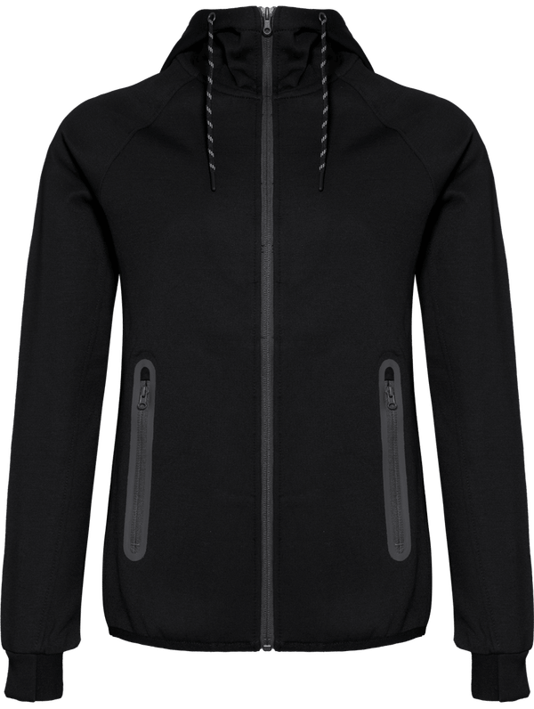 Veste De Sport À Capuche - Veste Confortable Et Douce Black