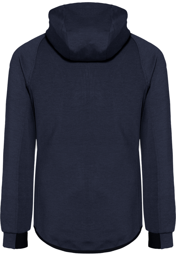 Veste capuche femme dos French Navy Heather