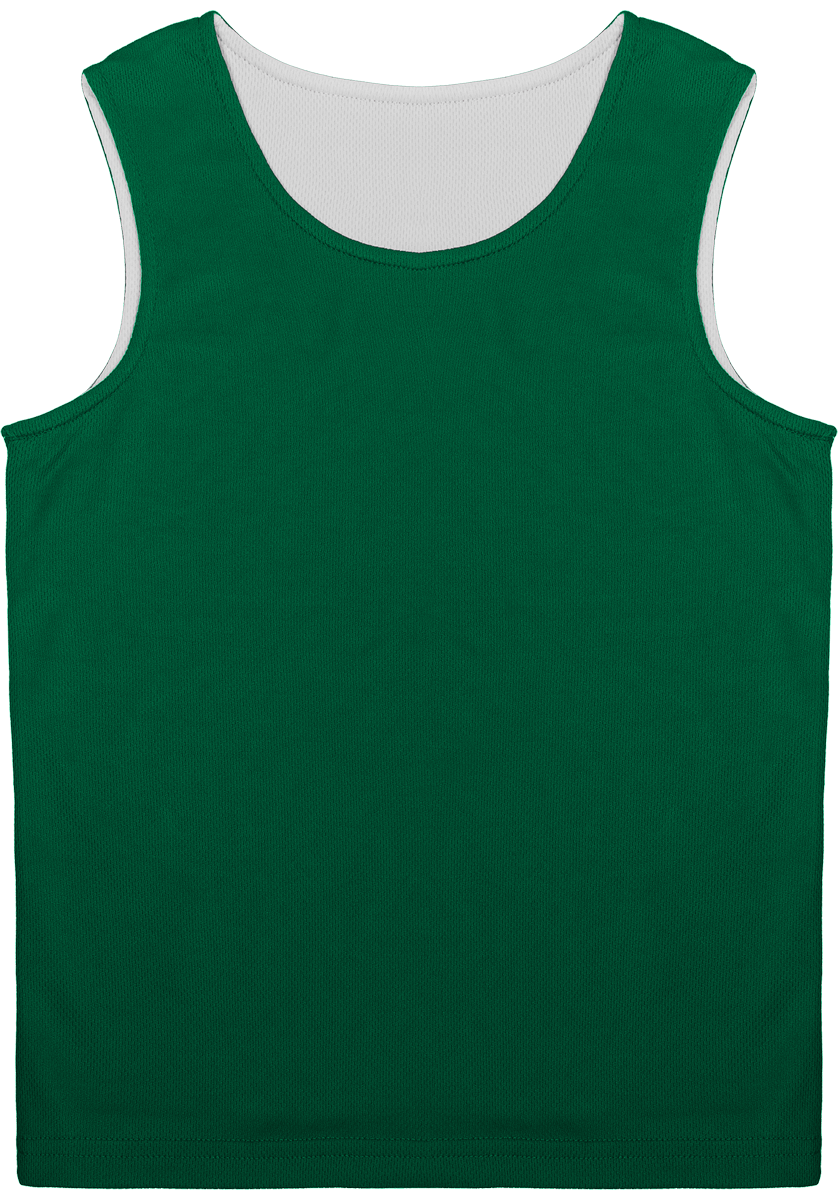 Tenue De Sport Enfant À Personnaliser | Maillot + Short | Réversible  Dark Kelly Green / White