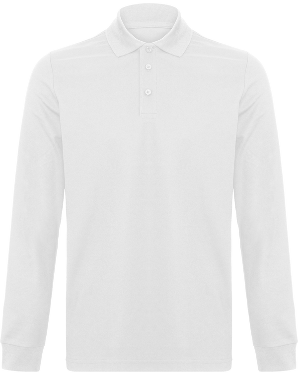 Polo De Sport Homme | Manches Longues White