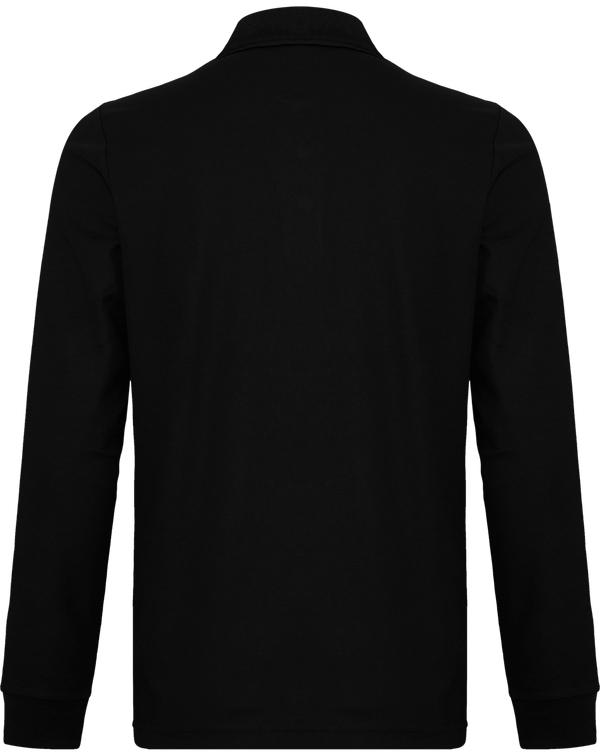 Polo sport cool plus manches longues dos Black