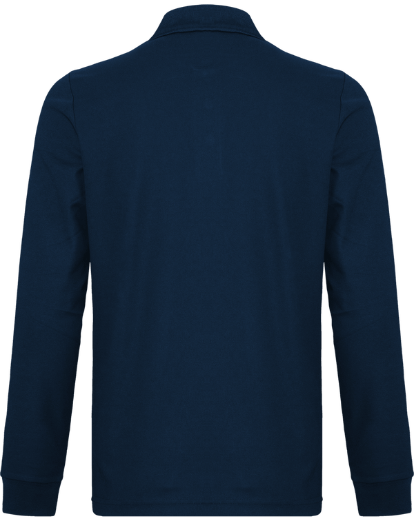 Polo sport cool plus manches longues dos Sporty Navy