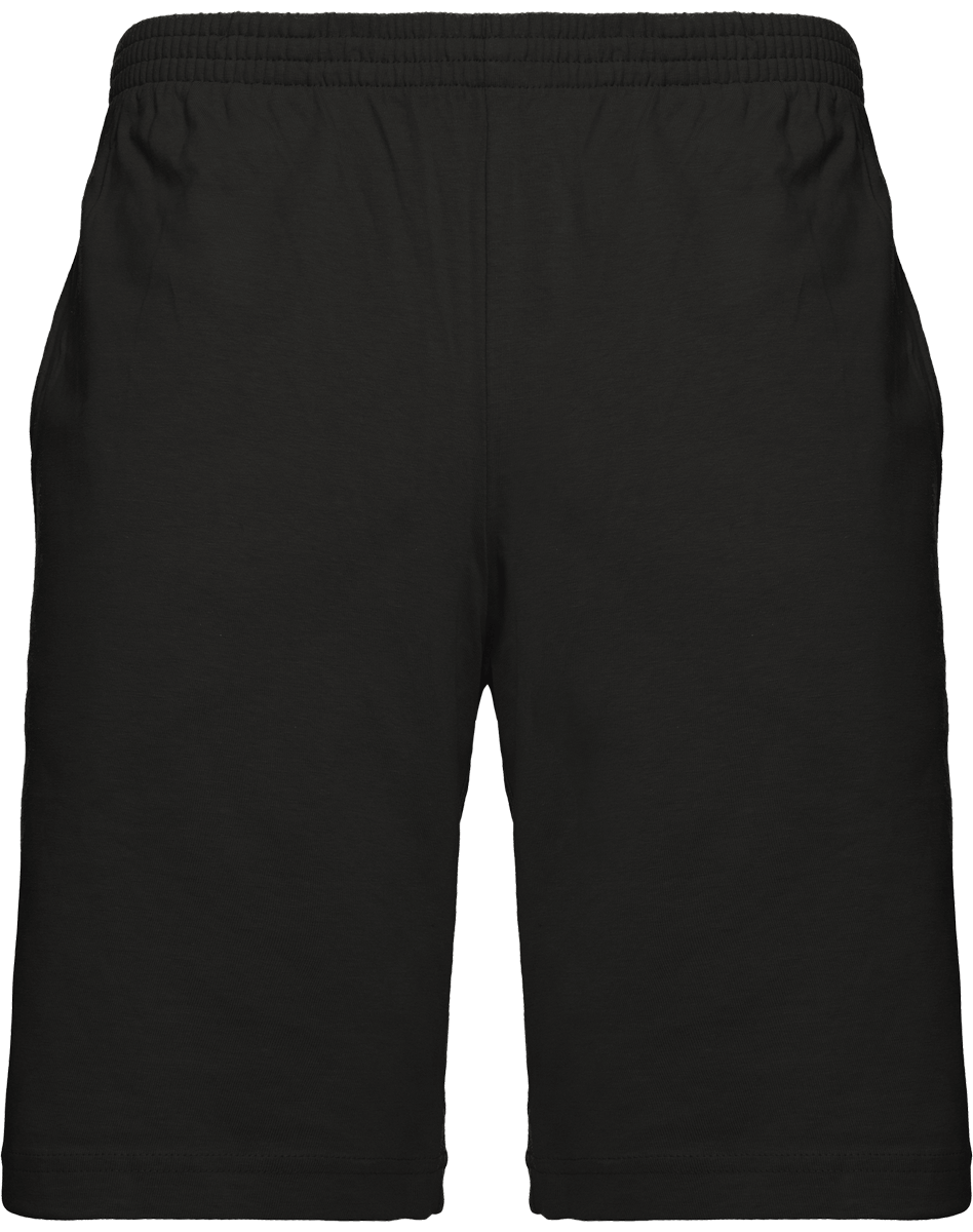 Short De Sport Homme En Coton Jersey À Personnaliser En Broderie Dark Grey