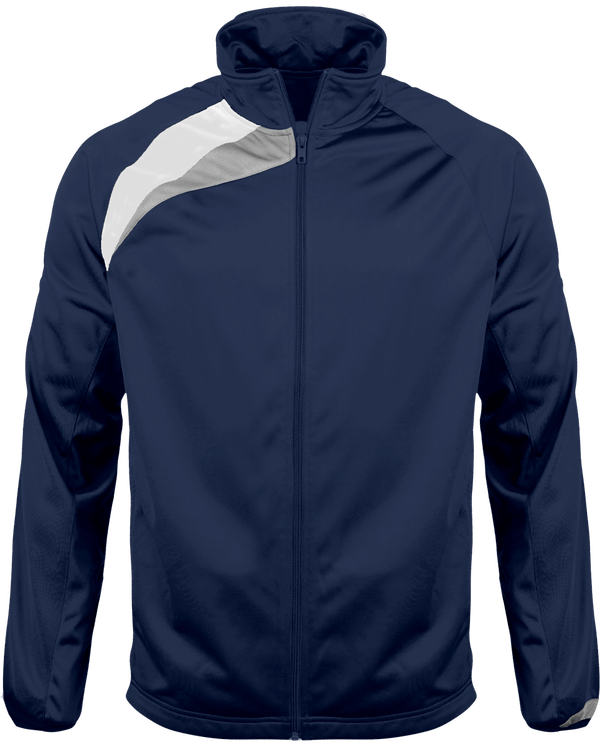 Veste de survetement unisexe tricolore face Sporty Navy / White / Storm Grey