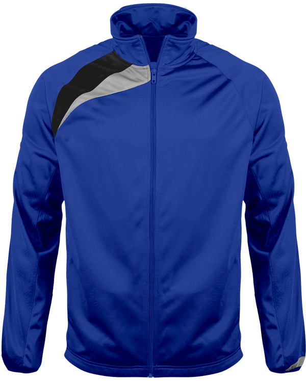 Veste De Survêtement Tricolore - Unisexe Sporty Royal Blue / Black / Storm Grey