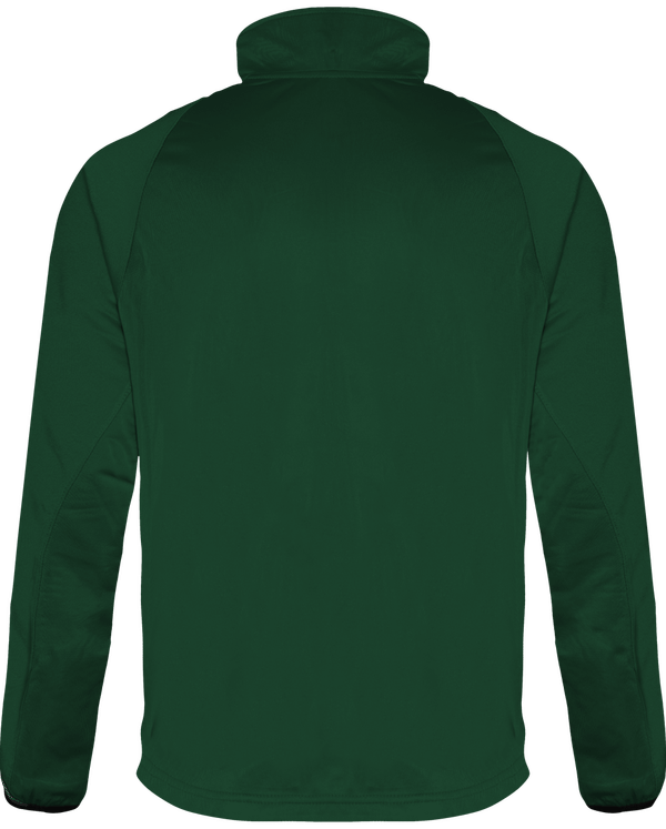 Veste de survetement unisexe tricolore dos Dark Green / Black / Storm Grey