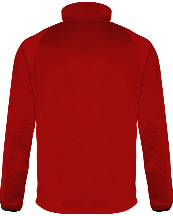 Veste de survetement unisexe tricolore dos Sporty Red / Black / Storm Grey