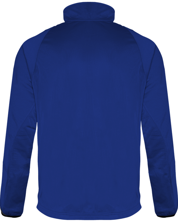 Veste de survetement unisexe tricolore dos Sporty Royal Blue / Black / Storm Grey