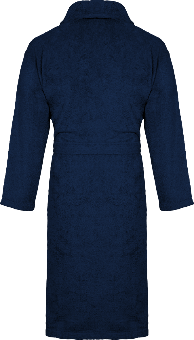 Embroidered Clarysse Premium Terry Bathrobe Marine