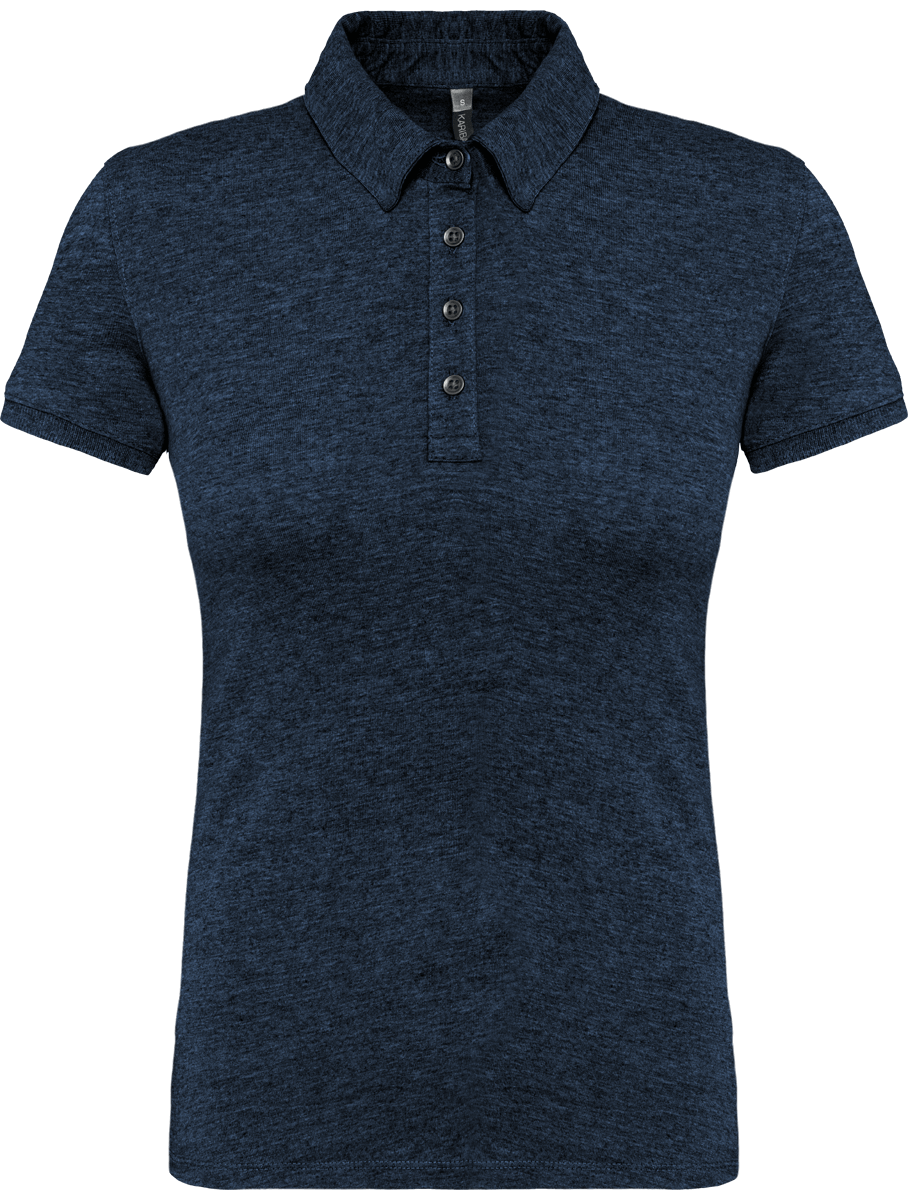 Polo Jersey Femme French Navy Heather