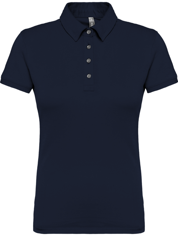 Polo Jersey Femme Navy