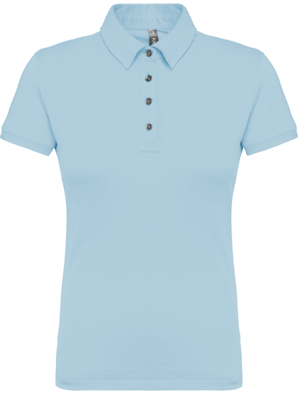 Polo Jersey Femme Sky Blue